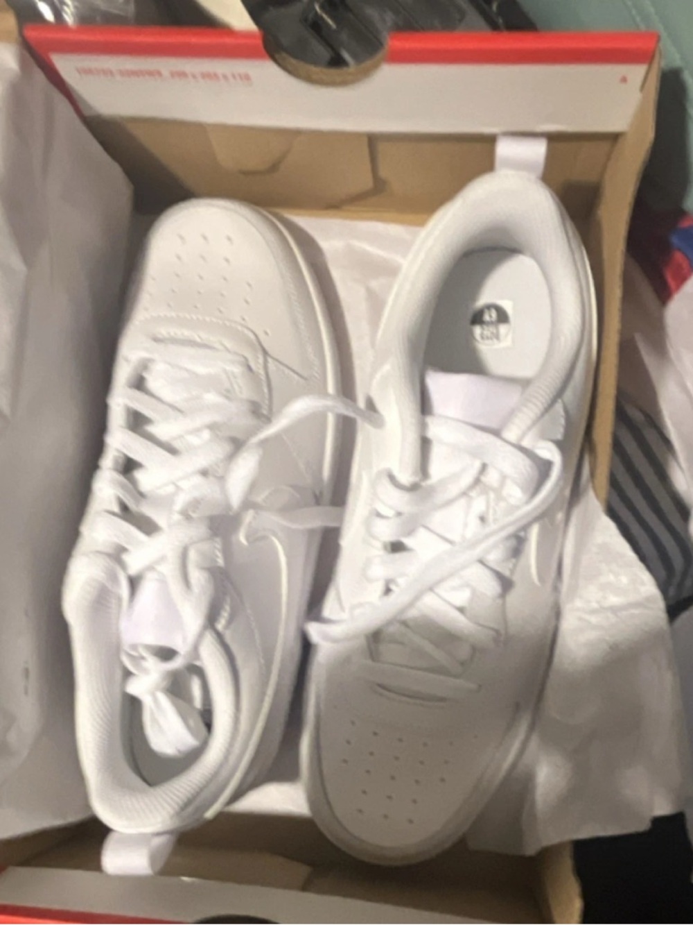 Nike Kids White Low-Top Sneakers